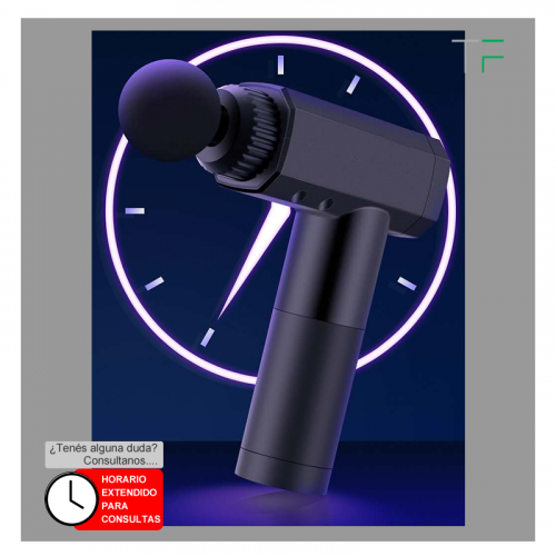 Pistola masajeador personal c/indicador