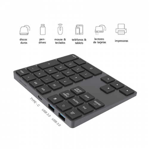 Teclado numérico bluetooth