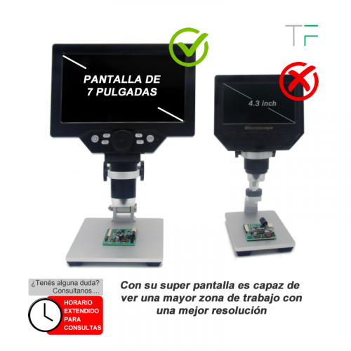 Microscopio digital HD 7"