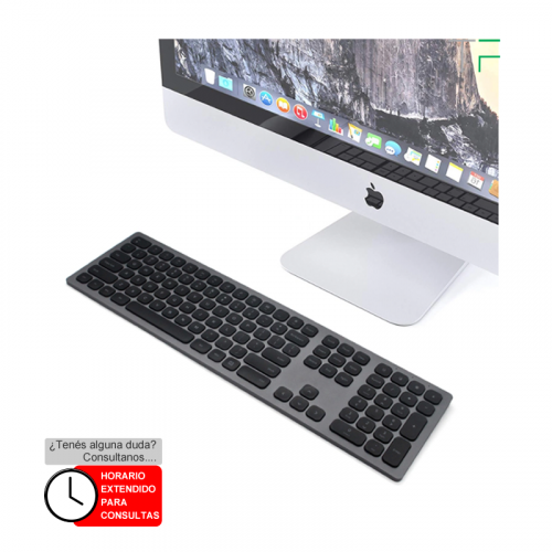 Teclado bluetooth recargable c/numérico