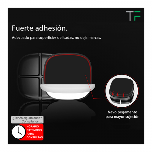 Soporte clip para  cables en cruz