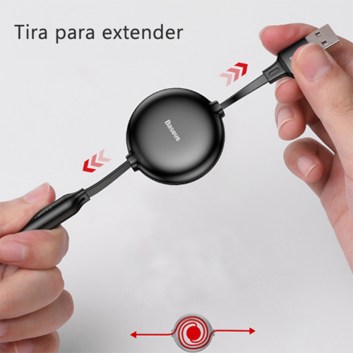 Cable 3 en 1 retráctil 