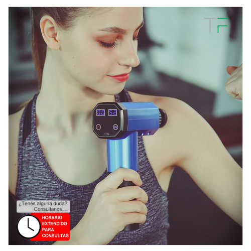 Pistola masajeador personal c/indicador