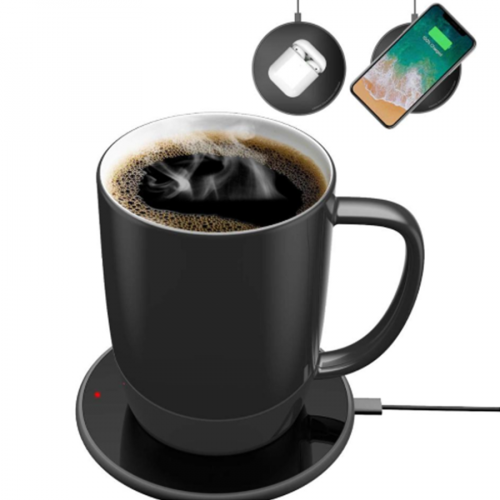 Taza con calentador inalámbrico