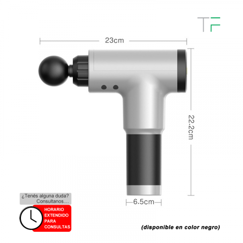 Pistola masajeador personal s/indicador