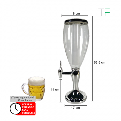 Dispensador de cerveza 3Lts