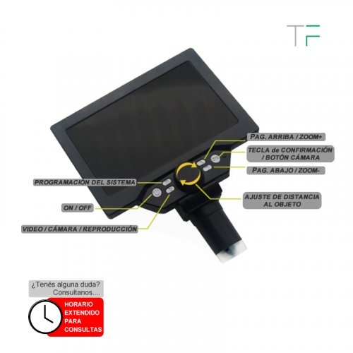 Microscopio digital HD 7"