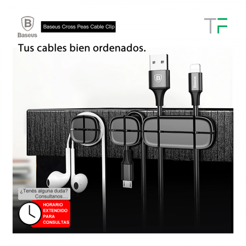 Soporte clip para  cables en cruz