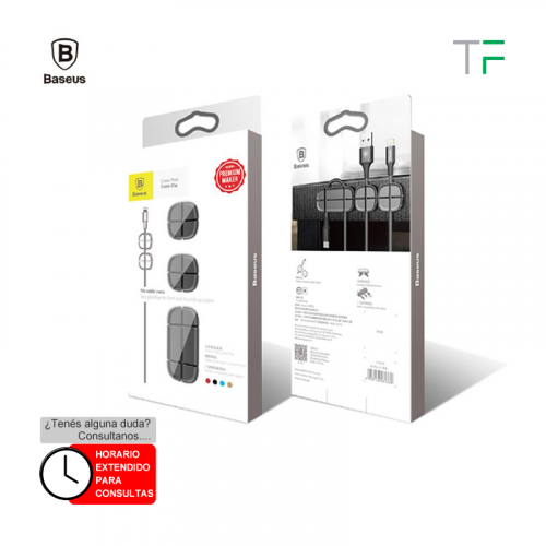 Soporte clip para  cables en cruz