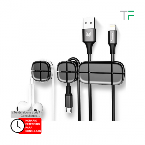 Soporte clip para  cables en cruz