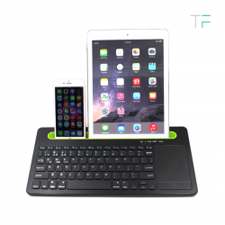 Teclado con porta-dispositivo