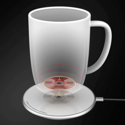Taza con calentador inalámbrico