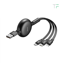Cable 3 en 1 retráctil 
