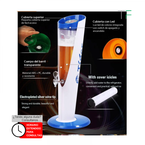 Dispensador de cerveza 3Lts mod. torre